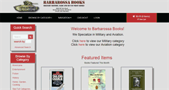 Desktop Screenshot of barbarossabooks.com