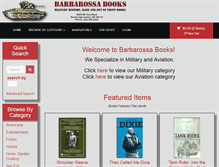 Tablet Screenshot of barbarossabooks.com